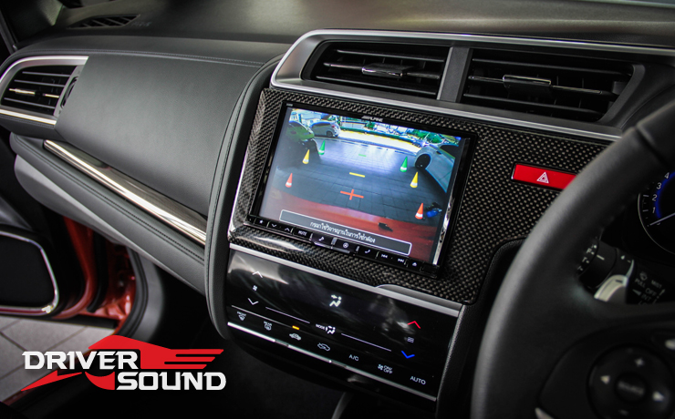 เครื่องเสียง honda jazz fit กล้องหลัง