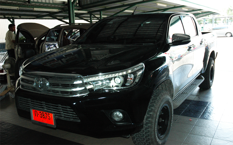  TOYOTA HILUX REVO ปลดล็อค ดูทีวี ในรถ