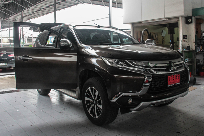 ALL NEW PAJERO SPORT เครื่องเสียง รถ ติดจอ ทีวี tv ดู วิทยุ ฟรอนท์ ดูหนัง