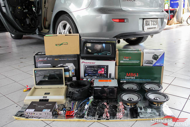 mazda 3 เครื่องเสียง รถยนต์