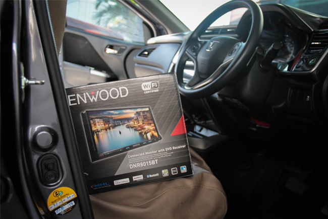 honda city kenwood dnr 8015bt เครื่องเล่น จอ วิทยุ ติดรถ ยนต์ dvd