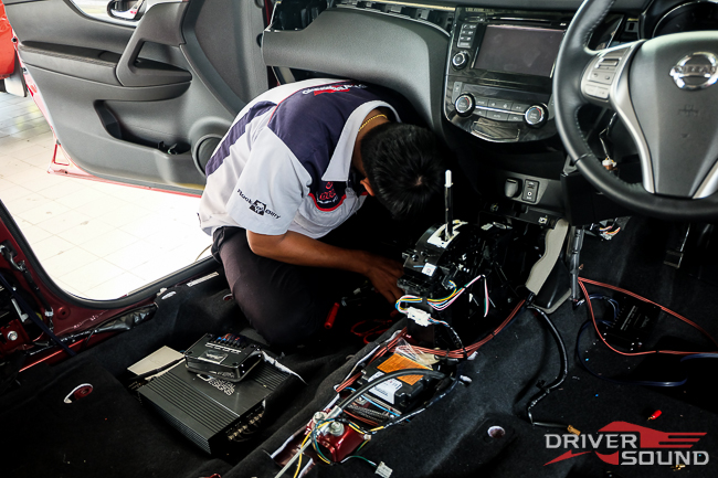 nissan x trail เครื่องเสียง รถยนต์ ระบบเสียง dsp amp