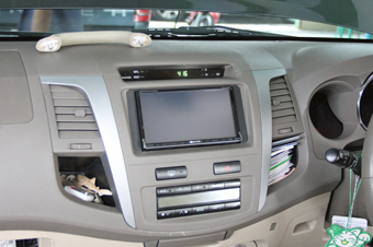 toyota fortuner ระบบเสียง ลำโพง เสาเอ