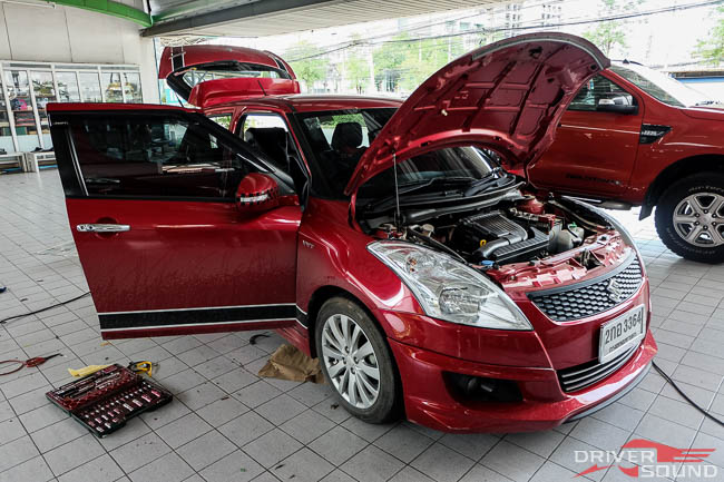 suzuki swift ชุด ลำโพง bassbox