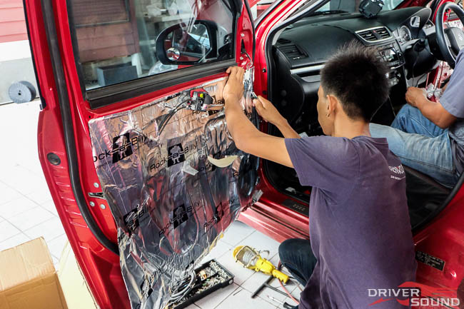 suzuki swift ชุด ลำโพง bassbox