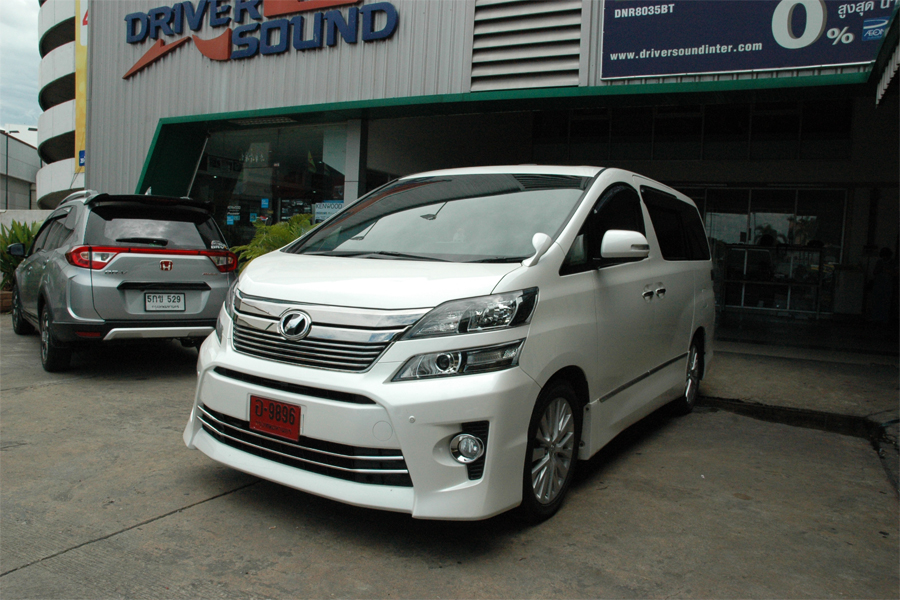 toyota vellfire เครื่องเสียง รถยนต์
