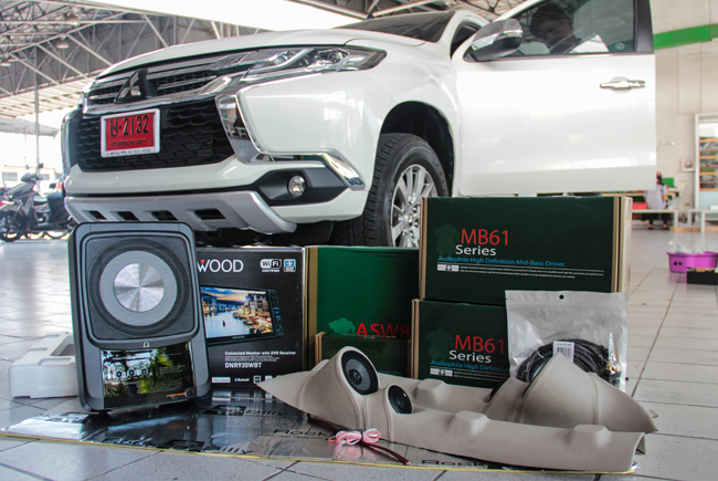 ALL NEW MITSUBISHI PAJERO SPORT เครื่องเสียง kenwood ดิจิตอล digital ดู หนัง ทีวี