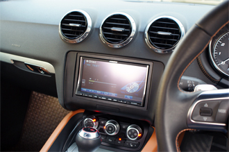 ติดตั้ง จอ kenwood audi tts
