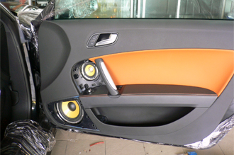 ติดตั้ง เครื่องเสียง audi tts