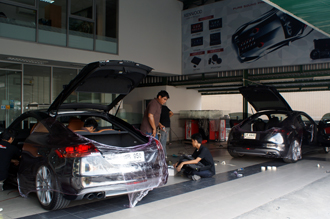 ติดตั้ง เครื่องเสียง audi tts