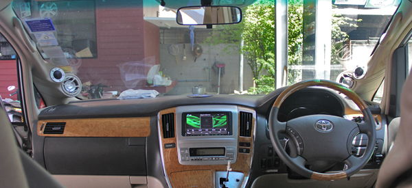 toyota alphard เครื่องเสียง รถยนต์