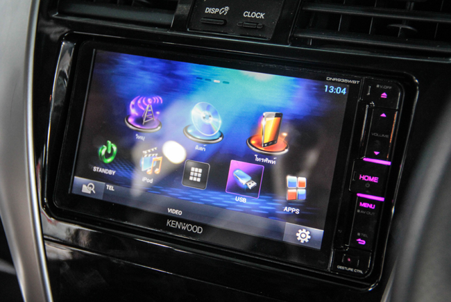 TOYOTA VIOS เครื่องเสียง เครื่องเล่น ดีวีดี dvd วิทยุ ฟรอนท์ kenwood