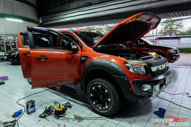 ford ranger เครื่องเสียงรถยนต์ kenwood ชุด up grade ลำโพง