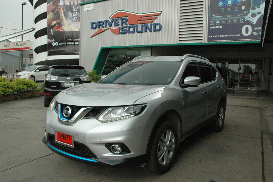 nissan x trail เครื่องเสียง รถยนต์ ลำโพง bassbox