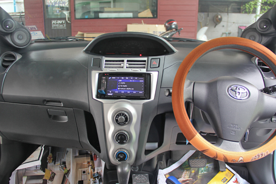 toyota yaris จอ ตรงรุ่น ลำโพง toppanel ระบบเสียง