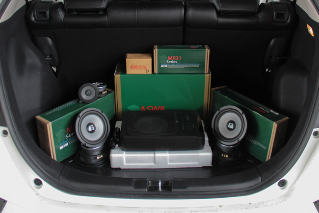 HONDA JAZZ เครื่องเสียง ติดตั้งลำโพง