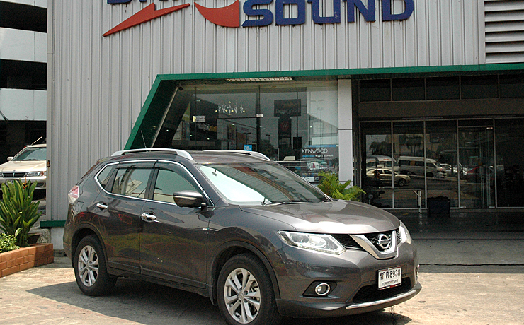 nissan x trail เครื่องเสียง รถยนต์ ลำโพง bassbox