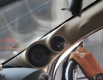 toyota fortuner ระบบเสียง ลำโพงเสาเอ