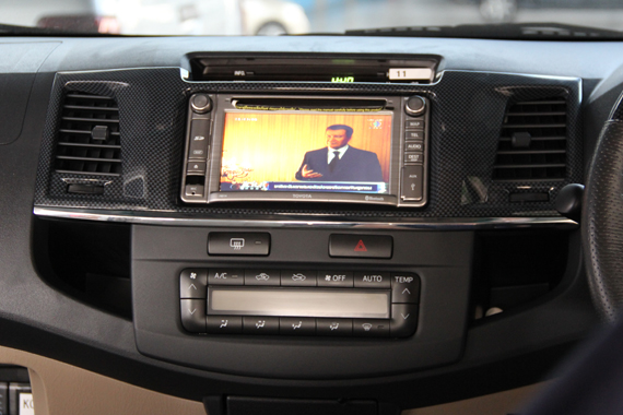 toyota fortuner ระบบเสียง ลำโพงเสาเอ