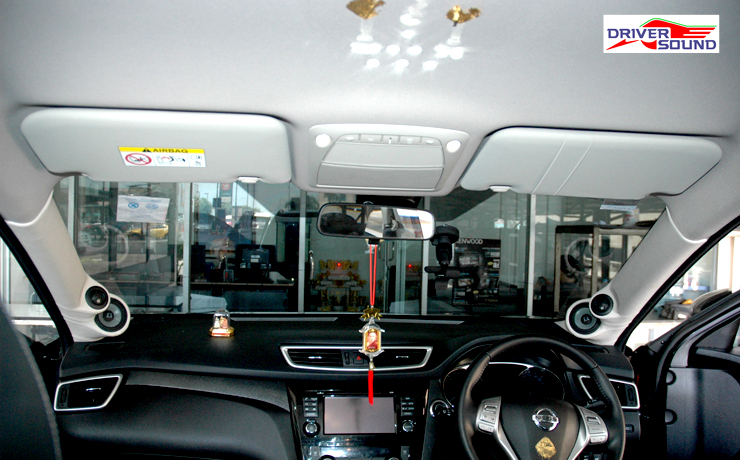 nissan x trail เครื่องเสียง รถยนต์ ลำโพง bassbox