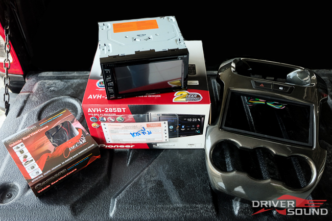 PIONER AVH-285BT กล้องมองหลังติดรถยนต์ DECAR HD-400 หน้ากากตรงรุ่น สำหรับ FORD RANGER 2015
