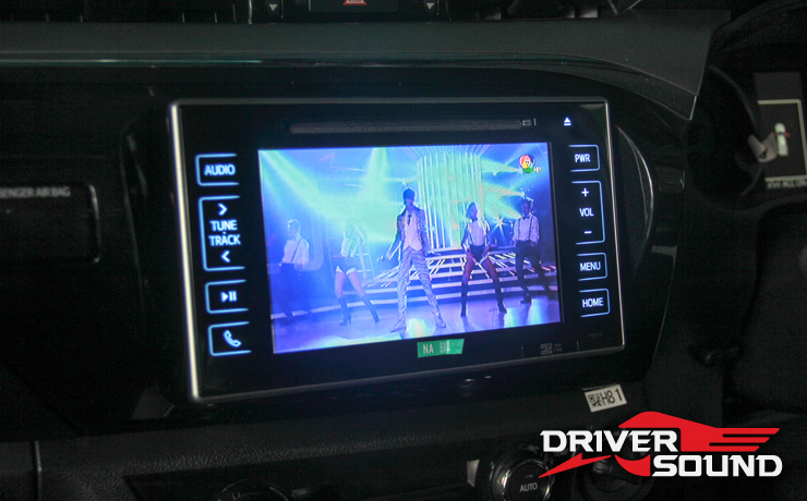  TOYOTA HILUX REVO ดูทีวีในรถ tv