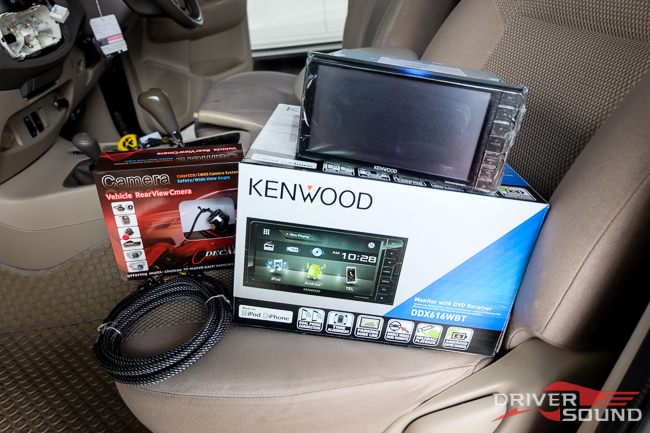 FRONT KENWOOD DDX616WBT กล้องมองหลังติดรถยนต์ DECAR HD-400 สายสัญญาณ INTERCONNECTS