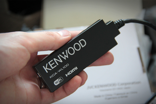 KENWOOD KCA-WL100 DONGLE Wi-Fi ติด รถยนต์ mirror link