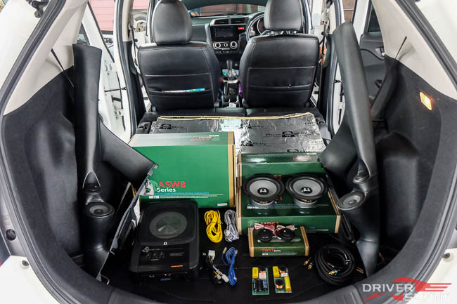 TOP PANEL ACOUSTIC SYSTEM FOR HONDA JAZZ POWER AMP ROCK-A-BILLY ASW8 ลำโพง ROCK-A-BIILY MB61 ลำโพง ROCK-A-BILLY TW11 ROCK-A-BILLY DAMPING PASSIVE COSOVER สายสัญญาณ INTERCONNECTS